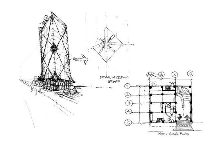 Sketches of a Building Tower